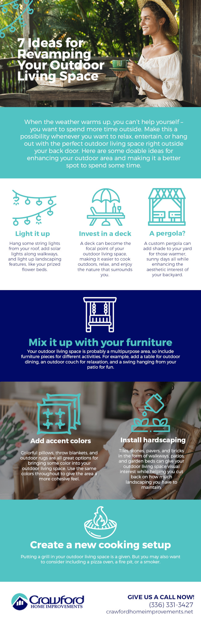 7 Ideas for Revamping Your Outdoor Living Space [infographic]